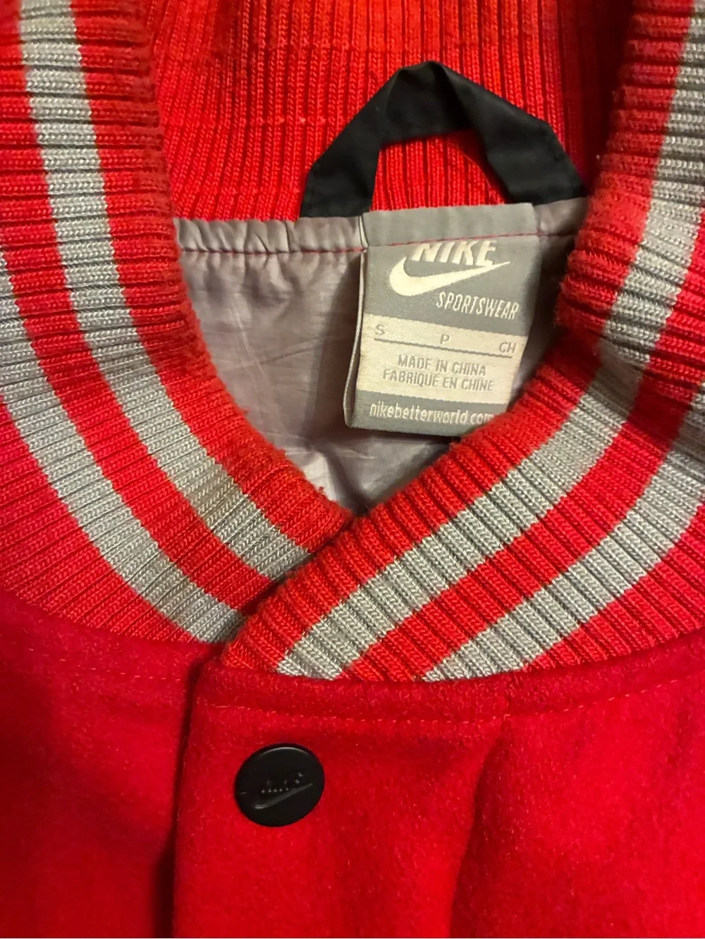 Vintage Nike bomber varsity letterman’s jacket size medium